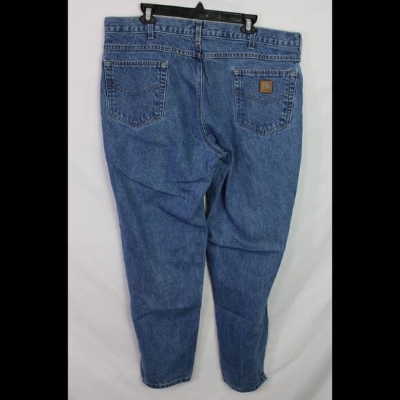 Carhartt Mens Blue Jeans 42 x 32 B17 D8T Relaxed Fit Work Denim - Picture 2 of 5